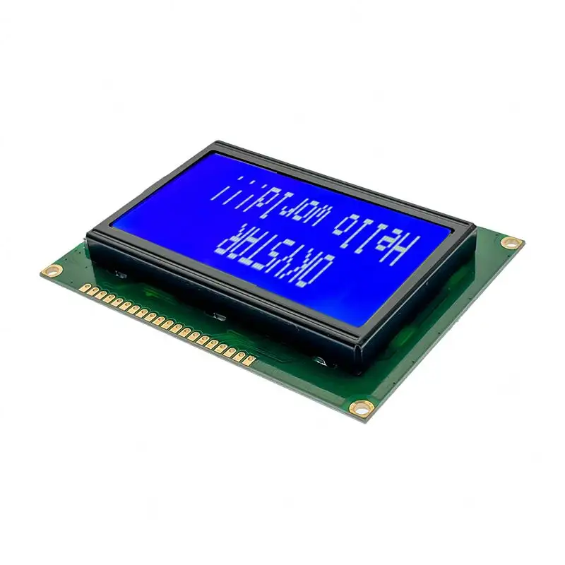 OEM/ODM 5V 12864 LCD 디스플레이 모듈 128x64 도트 그래픽 매트릭스 LCD 블루 백라이트