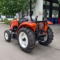 Tracteur agricole 60 CV 4x4, moteur diesel, châssis ROPS, double phare LED, attelage 3 points, prise de force, usage agricole