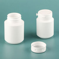 Bouteille en plastique HDPE avec bouchon à clapet, 100-150 ml, vide, pour gélules, vitamines, suppléments, médicaments et produits de santé - Vente en gros