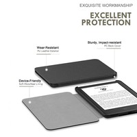 Casing Pelindung E-book Khusus untuk Kindle Paperwhite Generasi ke-13 2026 7 inci, Anti-guncangan, Bahan Kulit PU dengan Cangkang Belakang Keras PC