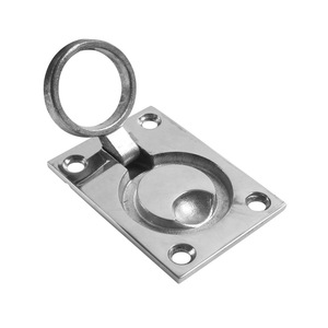 Stainless Steel <b>Floor</b> Latch 62x44mm Square Ring Marine Hardware for <b>Boat</b> Yacht Repair Replacement - Product Image 2