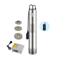 Pompe submersible haute pression robuste en acier inoxydable pour puits profonds, idéale pour l'irrigation agricole et de jardin
