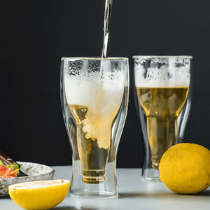 Guangzhou <span class=keywords><strong>Hefa</strong></span> 2024 taza de vidrio de doble pared Pub inglés Bar accesorios de cocina vasos de cerveza de doble vidrio duraderos - Product Image 2