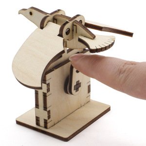 Kit de modelo de águila de madera, juguete educativo de montaje manual para niños, aprendizaje de ciencia STEAM, 7-9 años, forma de animal - Product Image 3