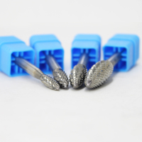 Fraise à double tranchant en carbure de tungstène poli de type H, tige de 3 mm et 6 mm, longueur étendue disponible, embout de meuleuse OEM pour métal
