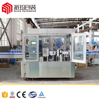 Machine d'étiquetage à chaud pour bouteilles rondes en PET avec certificat CE de Suzhou, colle thermofusible linéaire, enveloppe OPP