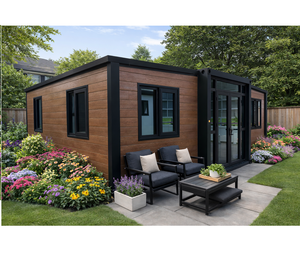 Casa Prefabricada, Cabaña Pequeña, Casa Contenedor Expandible para <span class=keywords><strong>Hotel</strong></span>, Maison Prefabrique 3 Habitaciones y Salón - Product Image 1