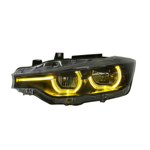 Faros Delanteros SJC Auto V3 Exclusive Black Shadow Line para <span class=keywords><strong>BMW</strong></span> F30 F35 <span class=keywords><strong>320i</strong></span> 328i 330i, 3 Colores LED DRL, Ojos de Ángel - Product Image 5