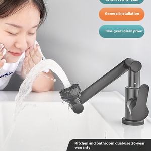 Robinet Moderne Chat Porte-Bonheur pour Salle de Bain et Cuisine, Double Usage Eau Chaude et Froide, Robinet de Lavabo Pressurisé à Pression Unique pour Salle de Bain et Couloir - Product Image 2