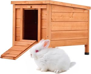 Abri pour animaux de compagnie en bois sur mesure, fabricant OEM, maison pour chat et lapin résistante aux intempéries pour l'extérieur, pour poulets, cochons d'Inde, vente en gros - Product Image 1