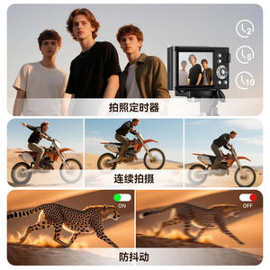 Videocámara Digital 4K Transfronteriza, Mini Cámara Compacta con Zoom 8X para Estudiantes y Uso Doméstico - Product Image 4