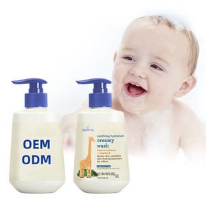 Private Label 2-in-1 idratante organico lavaggio cremoso 350ml <span class=keywords><strong>Shampoo</strong></span> da bagno <span class=keywords><strong>per</strong></span> <span class=keywords><strong>neonati</strong></span> crema da bagno lenitiva <span class=keywords><strong>per</strong></span> il Gel doccia del bambino - Product Image 1