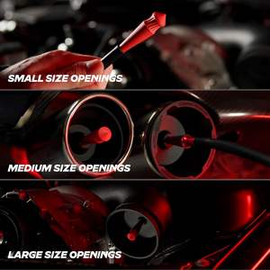 Adaptadores 2 en 1 <span class=keywords><strong>AutoLine</strong></span> Pro Premium Cone Plugs |   Máquina de Humo para Pruebas de Fugas en Automóviles |   CarbonNitrile |   Diseño Patentado |   Hecho a mano - Product Image 4