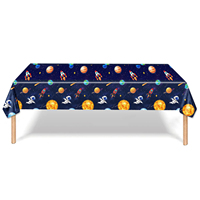Décorations d'anniversaire sur le thème de l'espace pour la fête prénatale d'un futur astronaute, ensemble de vaisselle d'anniversaire sur le thème de la galaxie bleue, fête sur le thème de l'espace