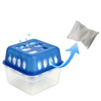 Boîte absorbante d'humidité rechargeable la plus vendue, déshumidificateur au chlorure de calcium, boîte de granulés déshydratants