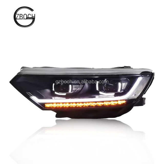 Headlight Assembly for Volkswagen Magotan B8 16-19 Car Front Lamps Assembly Conversion LED Matrix Sequential Turn Signal Lights