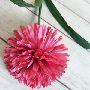 Flores Artificiales de Seda al por Mayor: Crisantemo, Diente de León, Pompón, y Ramo de Ajo para Decoración del Hogar y Bodas - Product Image 5