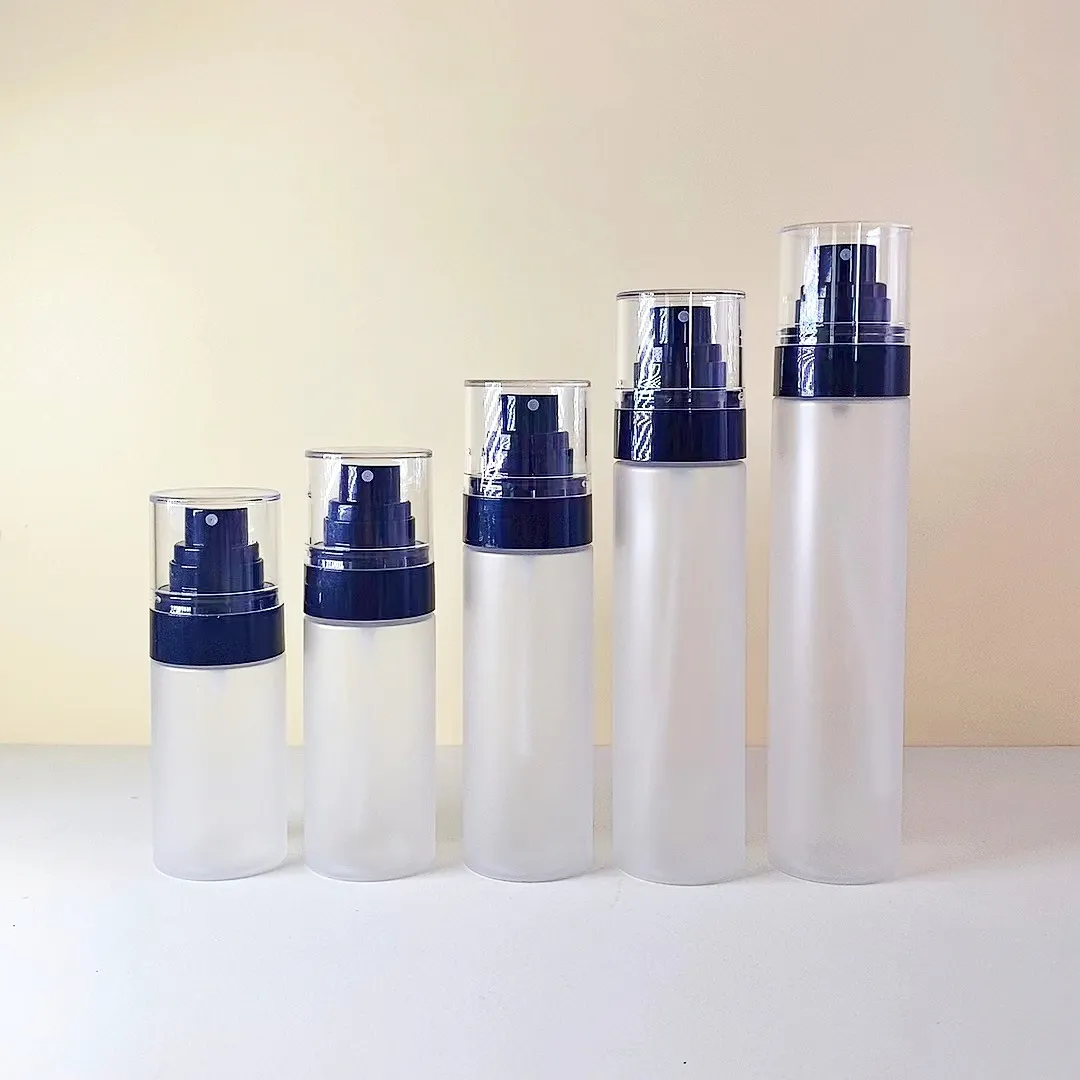 Botol semprot pengaturan hewan peliharaan 50 60 80 100 ml 120 ml, kemasan perawatan kulit, botol dispenser plastik bening, kabut halus