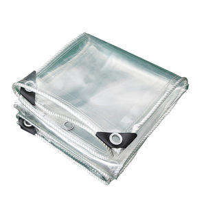 Lona Transparente de PVC Vinílico Resistente de 20mil 30mil, Impermeable y Resistente a los Rayos UV, para Cortinas de Patio - Product Image 1
