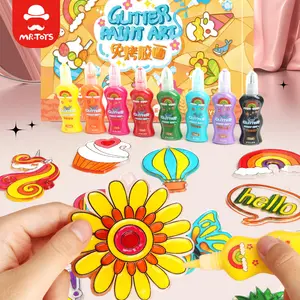 Window Glitter Paint Art Kit Creëren Eigen Diy Acryl Raam Ambachten Voor Kinderen Van 4-8 Jaar Suncatchers Voor Kinderen Om Te Schilderen