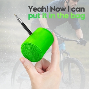 Chambre à air de vélo ultralégère CYCLAMI <span class=keywords><strong>VTT</strong></span> 26/27,5/29 pouces en TPU, pneu 45 mm, valve Presta, super légère - Product Image 5