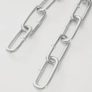 OEM High Quality Zinc Plated British Standard Welded Galvanized Long Link Chain For Sale