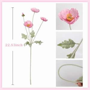 ดอกไม้ไลซิแอนทัสปลอมทำจากผ้าไหมสำหรับตกแต่งงานแต่งงาน - Product Image 3