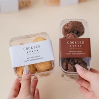 Boîte en plastique multi-tailles personnalisée de qualité alimentaire PS/PET transparente de forme unique pour emballage de gâteau biscuit pour pâtisserie dessert tiramisu