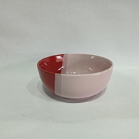 Service de table en céramique rayé mauve, lavande et blanc, compatible lave-vaisselle, écologique, Coupe