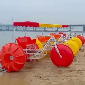 Parco a tema zona di gioco triciclo d'acqua sport acquatici triciclo divertimento acqua poco profonda bambini giro pedalò