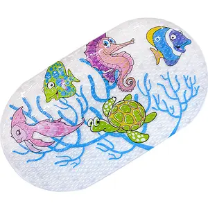 Non-Slip Baby Bath Mat for Tub Kids Bath Mat Bathroom Rugs Cotton Floor Cushions for Bath tub