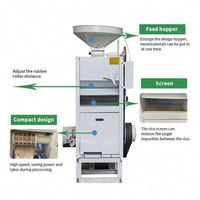 Machine à décortiquer le riz entièrement automatique de haute qualité avec moteur diesel intégré pour le blanchiment du riz