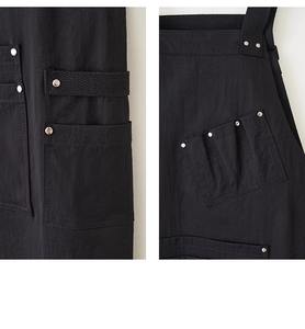 Grembiuli salone sono adatti per uomo e donna stilisti truccatori professionisti della bellezza grembiule nero Logo personalizzazione - Product Image 4