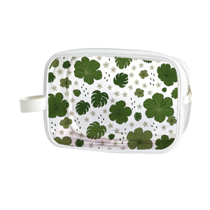 Bán buôn thấp mo tùy chỉnh in trong suốt mỹ phẩm trường hợp với logo Aloha phong cách <span class=keywords><strong>PVC</strong></span> dây kéo du lịch rõ ràng <span class=keywords><strong>Pouch</strong></span> - Product Image 5