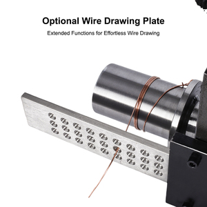 Machine à laminage pour la fabrication de bijoux, or, argent, formage de fil plat, 750W avec plaque de tréfilage - Product Image 4