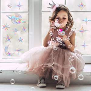 Aucune coupe et colle requise réutilisable oiseaux arc-en-ciel <span class=keywords><strong>Anti</strong></span> Collision lune solaire attrape-<span class=keywords><strong>soleil</strong></span> bricolage <span class=keywords><strong>autocollant</strong></span> personnalisé attrape-<span class=keywords><strong>soleil</strong></span> pour fenêtre - Product Image 3