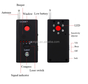 เครื่องตรวจจับกล้องแอบถ่าย <span class=keywords><strong>GPS</strong></span> แบบพกพา CC308 + ตัวค้น<span class=keywords><strong>หา</strong></span>สัญญาณพร้อมการตรวจจับสัญญาณ RF วัสดุ ABS - Product Image 3
