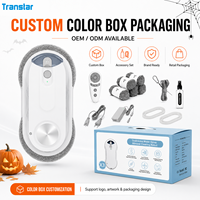 Robot de nettoyage de fenêtres électrique intelligent pour usage extérieur et hôtelier |   Nettoyage après Halloween : Peinture, Toiles d'araignées, Feuilles, Traces de colle, OEM personnalisé
