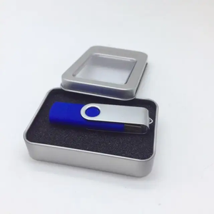 Clé USB pivotante OEM 2.0 avec porte-clés, mémoire USB rotative, échantillon gratuit et en métal - Product Image 3