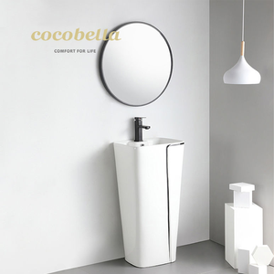 Bassin en céramique confortable, une pièce, siphon, coloré, pour salle de bain, toilette, bol, inozoro, arabie saoudite - Product Image 1