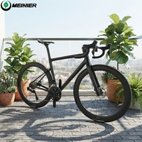 Vélo de route en fibre de carbone MEINIER 2X12S Di2 105 R7170, frein à disque hydraulique, vélo de course ultraléger avec selle en carbone imprimée en 3D