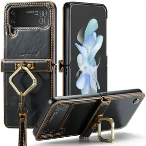 CaseMe Handy karte Brieftasche/Tasche/Karten halter mit Ringst änder Mobile Geräte Kleber Aufkleber Rückseite für Samsung Z Flip 4