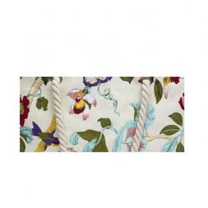 กระเป๋าผ้าแคนวาสสำหรับเดินทางกระเป๋าชายหาดทำจากผ้าฝ้ายพิมพ์ลายโลโก้ออกแบบได้ตามที่ต้องการ - Product Image 4