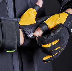 Gants de voile de dextérité à <span class=keywords><strong>3</strong></span> doigts OEM meilleure prise en main paume renforcée Yachting pagaie kayak pêche dériveur gants de sports nautiques - Product Image 4