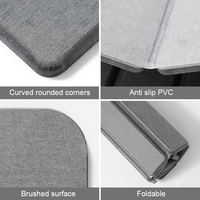 Tapis de salle de bain en terre de diatomées écologique avec logo personnalisé tapis de séchage pliable en pierre à séchage instantané pour comptoir de cuisine