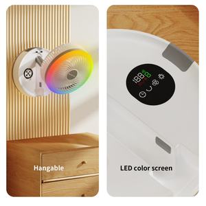 Ventilador Socool Portátil de 40000 mAh con Control Remoto, Plegable, para Acampar al Aire Libre, con Luces de Colores, Ventilador de Pie - Product Image 4