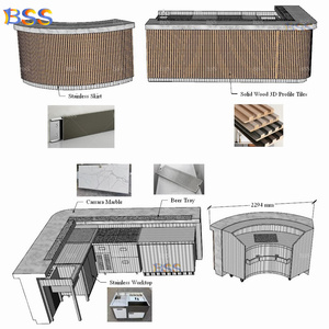 Cong Boutique thanh khách sạn chất lượng cao nhân tạo đá truy cập thiết kế cho nhà hàng sang trọng hiện đại Thiết kế quầy <span class=keywords><strong>bar</strong></span> - Product Image 2