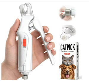 <span class=keywords><strong>Prix</strong></span> de gros direct usine Produit pour animaux de compagnie Coupe-griffes puissant 2-en-1 en acier inoxydable pour chiens et chats avec lime de précision - Product Image 1