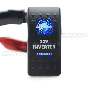 Interruptores Basculantes de 12V 24V para Coche, Barco, Caravana, Interruptor Basculante Impermeable con Doble Barra de Luz LED Azul, Luces Laterales Universales 4x4 Derecha e Izquierda - Product Image 3
