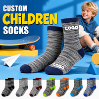 Chaussettes pour bébé personnalisées, de qualité supérieure, biologiques, à motifs d'animaux de dessin animé, antidérapantes, fines, pour ramper, mignonnes, en tricot